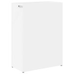 vidaXL Porte-parapluie Blanc 40 x 20 x 55 5 cm Bois d'ingénierie