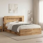 vidaXL Cabinet de Tête de Lit Chêne artisanal 160 cm Bois d’ingénierie