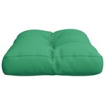 vidaXL Coussin de palette vert 50x40x12 cm tissu