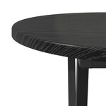 Table Basse vidaXL Noir en Chêne 80x40x40 5 cm en Bois D'ingénierie et Métal