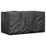 vidaXL Sac de rangement pour sapin de Noël noir 150x75x75 cm PE