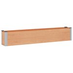 vidaXL Jardinière surélevée Marron 200 x 30 x 36 cm WPC et Aluminium