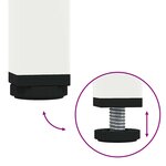 vidaXL Buffet blanc 135x39x73 5 cm acier laminé à froid