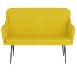 Banc banquette 110 x 76 x 80 cm velours jaune 02_0010511