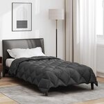 vidaXL Duvet d'hiver Anthracite 220 x 140 cm Microfibre