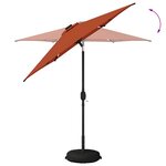 vidaXL Parasol de jardin avec lampes LED 230 x 230 cm Polyester