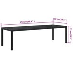 vidaXL Ensemble à manger d'extérieur 11 Pièces coussins Résine tressée