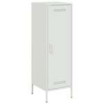 vidaXL Buffet haut blanc 36x39x113 cm acier