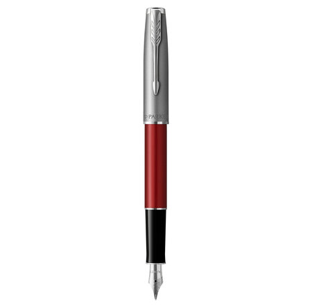 Parker sonnet essentiel stylo plume  rouge  plume fine  encre bleue  coffret cadeau