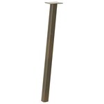 vidaXL Pieds de table console 4 pièces Acier naturel 72 cm Acier