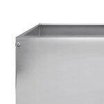 vidaXL Lit surélevé de jardin 100x100x33 5 cm acier inoxydable