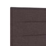 vidaXL Cadre de Lit Marron Foncé 100x200 cm Tissu
