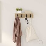 vidaXL Porte-manteau mural Chêne sonoma 40 x 10.5 x 10.5 cm