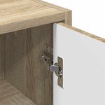 vidaXL Cabinet de salle de bain Chêne sonoma 39 x 23.5 x 65 cm