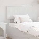vidaXL Tête de lit Blanc Brillant 80 cm Bois d'ingénierie