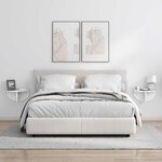 vidaXL Étagère Murale Blanc 38 x 19 x 19 cm Bois d'ingénierie