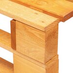 Vidaxl pouf palette de jardin bois de pin imprégné de marron miel