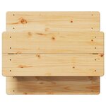 vidaXL Table et bancs pour enfants IRUN blanc 90x79 5x50cm bois massif