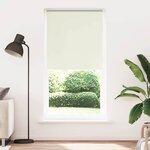 vidaXL Store enrouleur occultant blanc cassé 115x210 cm largeur tissu