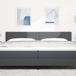 Tête de lit LED vidaXL Design Simple Gris Foncé 100 cm en Velours Côtelé