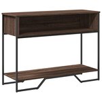 vidaXL Table console chêne marron 100x35x74 5 cm bois d'ingénierie