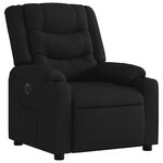 vidaXL Fauteuil inclinable électrique Noir Tissu