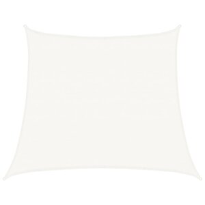 vidaXL Voile d'ombrage 160 g/m² Blanc 4/5x4 m PEHD