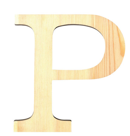 Alphabet en bois 11 5cm Lettre P