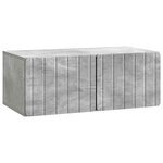 vidaXL Meuble TV mural 78 5 x 41 x 30 cm Gris béton Bois d'ingénierie