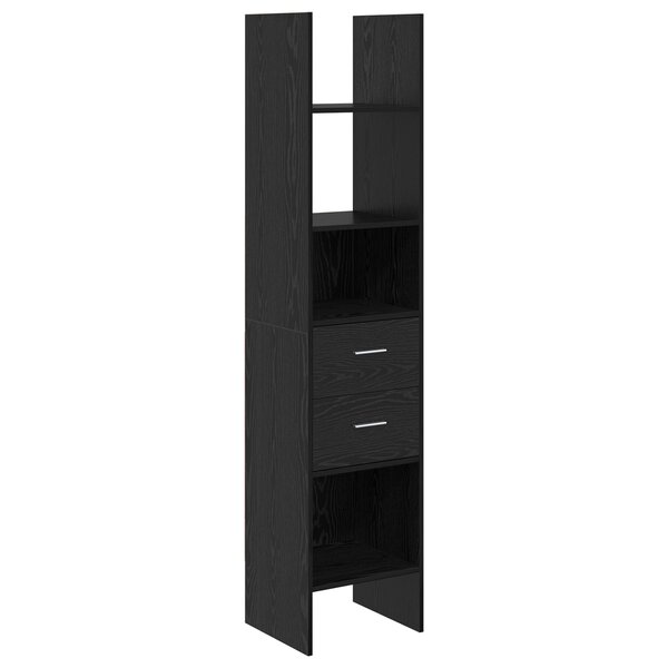 vidaXL Bibliothèque Chêne noir 40 x 35 x 180 cm Bois d'ingénierie
