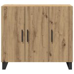 vidaXL Buffet chêne artisanal 90 x 34 x 80 cm Bois d'ingénierie
