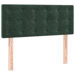 vidaXL Sommier à lattes de lit avec matelas Vert foncé 90x190 cm