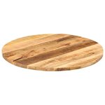 vidaXL Dessus de table Ø 80x3 8 cm rond bois massif de manguier brut
