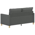 vidaXL Canapé Gris foncé 156 x 81 x 87 5 cm Tissu