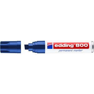 Marqueur Permanent 800 Corps Alu Bleu Pointe Biseau 4-12 mm EDDING