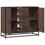 vidaXL Buffet chêne marron 92x35x76 cm Bois d'ingénierie