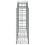 vidaXL Paniers à gabions arqués 30 Pièces 300x50x140/160 cm fer galvanisé