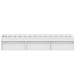 vidaXL Cadre de lit sans matelas blanc 100x200 cm