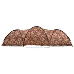 vidaXL Tente igloo de camping 650x240x190 cm 8 personnes Camouflage