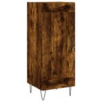 vidaXL Buffet Chêne fumé 34 5x34x90 cm Bois d'ingénierie