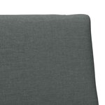 vidaXL Tête de lit capitonnée Gris foncé 90 cm Pin massif