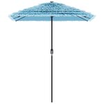 vidaXL Parasol de jardin avec mât en acier bleu 300x200x250 cm