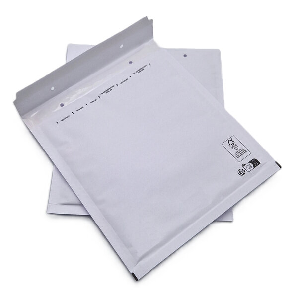 Lot de 10 pochettes ( enveloppes ) à bulles e/5 : 210 x 265 mm en kraft blanc