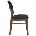 vidaXL Chaises à manger coussins 2 Pièces marron bois massif caoutchouc