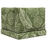 vidaXL Coussin de canapé d'extérieur 3 Pièces Modèle feuille Polyester