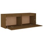 vidaXL Armoire murale Marron miel 100x30x35 cm Bois de pin massif