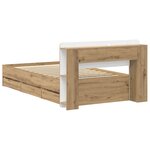 vidaXL Cadre de lit avec rangement Chêne artisanal 80 x 200 cm