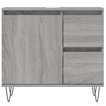 vidaXL Armoire de bain sonoma gris 65x33x60 cm bois d'ingénierie