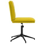 vidaXL Chaises à manger lot de 4 jaune velours