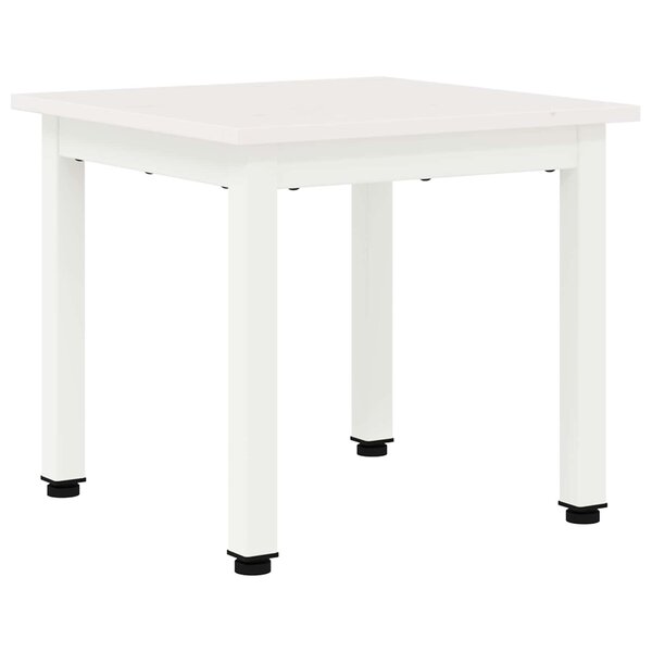 vidaXL Table basse Blanc 40 x 40 x 36 cm Bois de pin massif